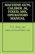 MACHINE GUN, CALIBER .50, FIXED, M85, OPERATOR'S MANUAL