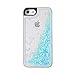 iPhone 7 Glitter Case, Goton iPhone 7 Liquid Case, Lovely Hearts Quicksand Moving Bling Glitter Floating Dynamic Flowing Cover for iPhone 7 - (Blue)