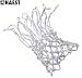 NYLON Basketballnetz / Ballnetz / Ersatznetz / 6 Millimeter