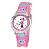 Disney Kids' W000036 Minnie Mouse Stainless Steel Time Teacher Watch