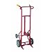Wesco 240001 Deluxe Series Steel Drum Truck, Moldon Rubber Wheels, 1000 lbs Load Capacity, 24" Width x 60" Height x 22" Depth