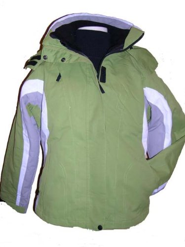 Womens Pulse Snowboarding/Ski coat jacket, 3in1, waterproof, technical, Apple XS