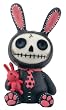 Furry Bones Black Bun-Bun Figurine (L: 2" x W: 1.75" x H: 3.25", 0.30 lbs.)