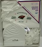 Minnesota Wild Newborn / Baby / Infant 3pc Gift Set