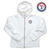 Texas Rangers Youth Explorer Jacket by Antigua Sport - Silver Extra Large