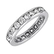 14k White or Yellow Gold Channel Set Diamond Eternity Band (2 cttw, H-I Color, I1 Clarity)