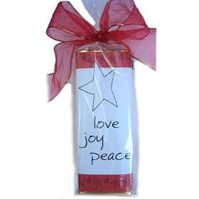 Holiday Chocolate Candy Bars- LoveJoyPeace (5 Bars)