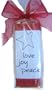 Holiday Chocolate Candy Bars- LoveJoyPeace (5 Bars), Milk Chocolate