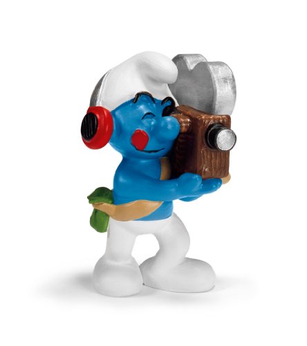 Schleich 20714  - I Puffi, Puffo con videocamera