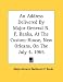 An Address Delivered By Major-General N. P. Banks, At The... em Livros relacionados com o nome: 41Rhe6cu62L._SL75_