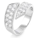 Mens Sterling Silver Cubic Zirconia CZ Ring - size 6