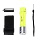 GHB Professional Diving Flashlight LED Submarine Flashlight Outdoor Waterproof Torch 600 Lumen Yellow