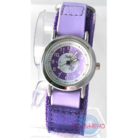 Reflex - 105034CC - Montre pour Fille en Tissu Violet Orn� de Fleurs