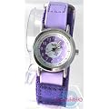 Reflex - 105034CC - Montre pour Fille en Tissu Violet Orn� de Fleurs