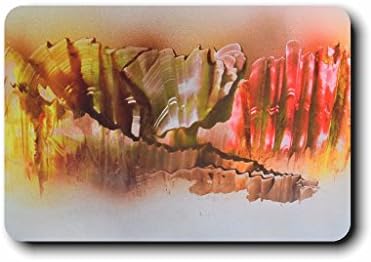 ABC Pillow cover Spray paint on gloss paper semi-abstract painting representi Doormat,Indoor/Outdoor Floor Mat 18x30inch