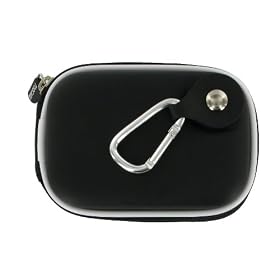 rooCASE EVA Hard Shell (Black) Carrying Case with Memory Foam for Panasonic Lumix DMC-TS3 Digital Camera