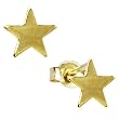 14k Yellow Gold Star Stud Earrings
