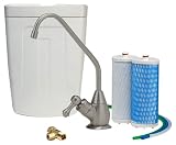 Aquasana AQ-4501.55 Premium Under Counter Water Filter System, Brushed Nickel