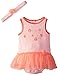 Calvin Klein Baby Girls' Peach Print Sunsuit with Headband