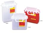 BD 305517 Multi Use One Piece Sharps Collector, Red, Horizontal Entry, 5.4 qt