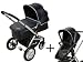 Baby : Safety 1st 19802950 Roadmaster Set - Travelsystem, 2 in 1 Kombikinderwagen inkl. Kinderwagen- und Sportwagenaufsatz, schwarz