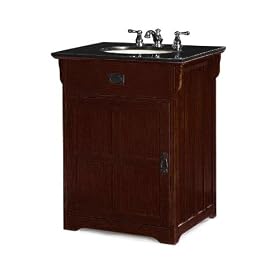 26w Craftsman Single Sink Cabinet, 25W, MACINTOSH OAK
