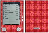 Dots Red Design Protective Decal Skin Sticker for Sony Digital Reader PRS-505 Models