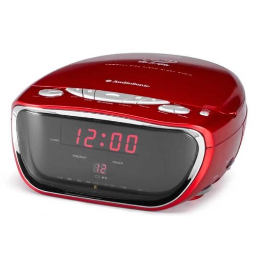 AudioSonic CDCL-62 CD Uhrenradio rot Preisvergleich