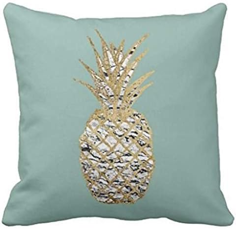 Modern Chic Marble Gold Pineapple Fruit pillow cover 20*20 cover 20*20