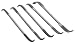 Steelex D2861 Fine Riffler Rasp Set, 5-Piece