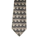 Pierre Cardin Mens Patterned 100% Silk Neck Tie Green One Size