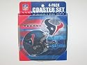 HOUSTON TEXANS 4 Pack (4" x 4") Foam DRINK COASTER SET
