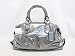 Coach Perforated Leather Ashley Sabrina Convertible Duffle Shoulder Bag Gunmental - Coach 17130GUN