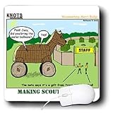 Rich Diesslins Funny KNOTS Scouting Cartoons - KNOTS Scouting Cartoon about Woodworking Merit Badge - Mouse Pads