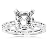 Diamond & Platinum Antique Style Engagement Ring Mounting