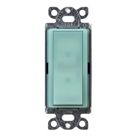 Click here to buy Lutron SC-1PS-SG Diva 15-Amp, 120-Volt to 277-Volt Single-pole Switch in Sea Glass by Lutron.