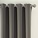 AMAZLINEN Sleep Well Blackout Curtains Toxic Free Energy Smart Thermal Insulated,52 W X 63 L Inch,Grommet Top,1 Panel Pack(Grey)