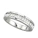 14K White Gold Diamond Wedding/Anniversary Band - 0.75 Ct.