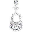 Top Mount Clear Sophia Gem Chandelier Belly Ring