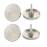 uxcell　ミラーネイル　釘・ネイル　ステンレススチール　真鍮　金属　ゴム　シルバートーン　26x3mm