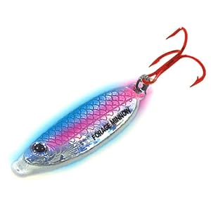 Northland Forage Minnow Jig\’N Spoons Size: 1/16 oz.; Color: Super-Glo Rainbow