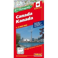 Hallwag Stra�enkarten, Kanada: Karte mit Distoguide, Reiseinformationen mit Piktogrammen, Sehensw�rdigkeiten, Nationalparks und Monumenten, States BeeTagg und Index. 1:4 Mio