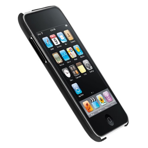 GTMax Durable Rubberized Slim Fit Back Hard Cover - Black for Apple Ipod Touch 2rd / 3rd Generation image