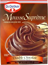 Oetker Double Chocolate Mousse 4.2 oz 12ct by Dr. Oetker