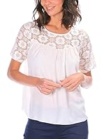 Bleu Marine Blusa (Blanco)