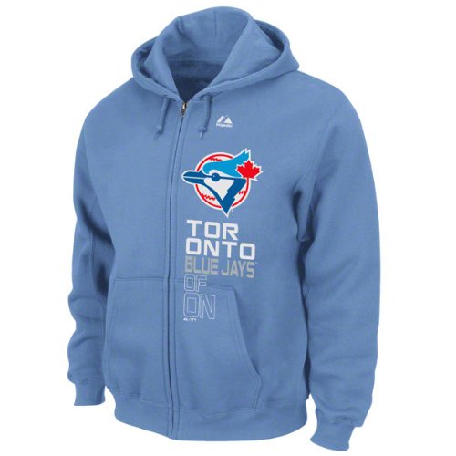Toronto Blue Jays Blue Cooperstown Fieldside Full-Zip Hooded Sweatshirt