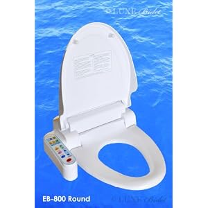 Luxe Bidet EB-800. Round. White. Luxury Electric Bidet. (EB800)
