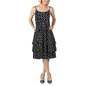 Merona&reg; Collection Women's Samantha Tiered Dress - Ebony Dot&nbsp;
