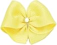 Puppy Kisses "Lemon" Dog Hair Bow - Metal barrette closure, Made with SWAROVSKI ELEMENTS