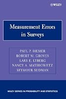 Measurement Errors in Surveys (Wiley Series in Probability and Statistics)